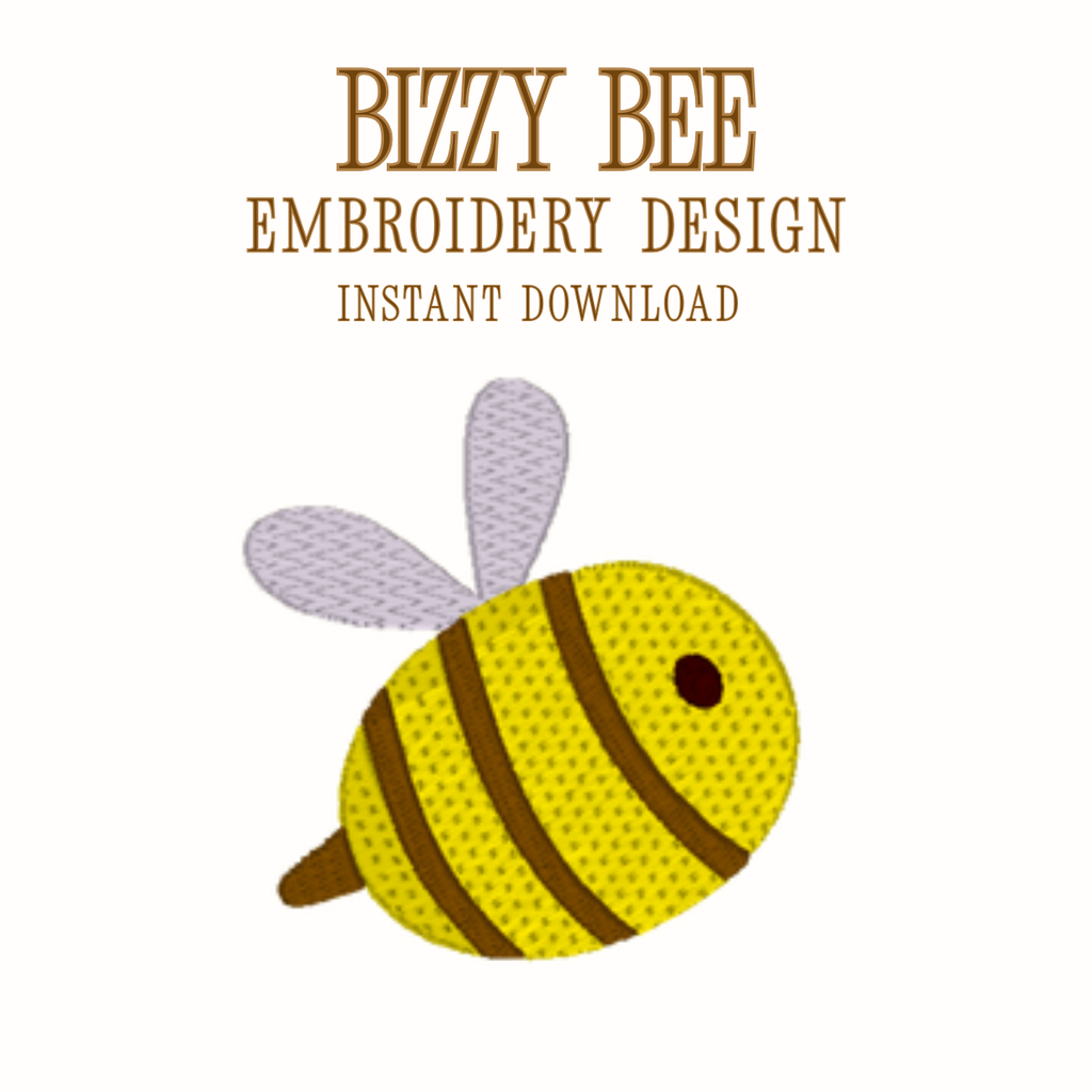 Bizzy Bee Embroidery Design
