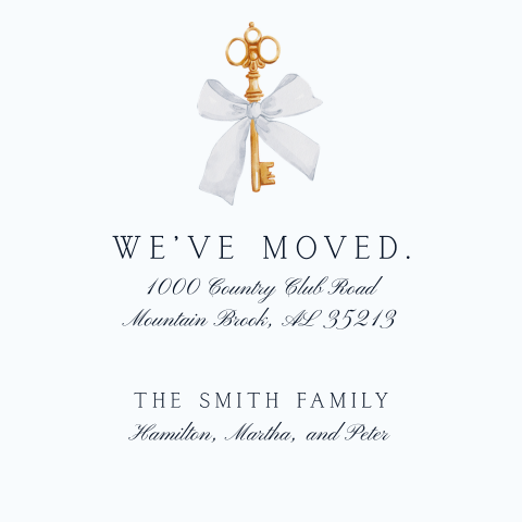 We've Moved Announcement Card