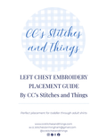 Left Chest Embroidery Placement Guide front cover