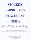 Stocking Embroidery Placement Guide