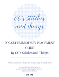 Pocket Embroidery Placement Guide front cover