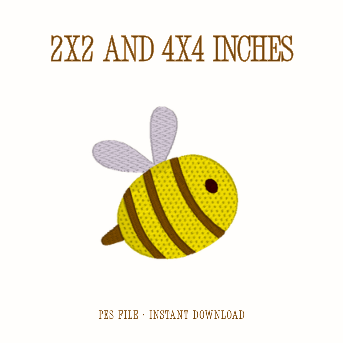 Bizzy Bee Embroidery Design - additional view