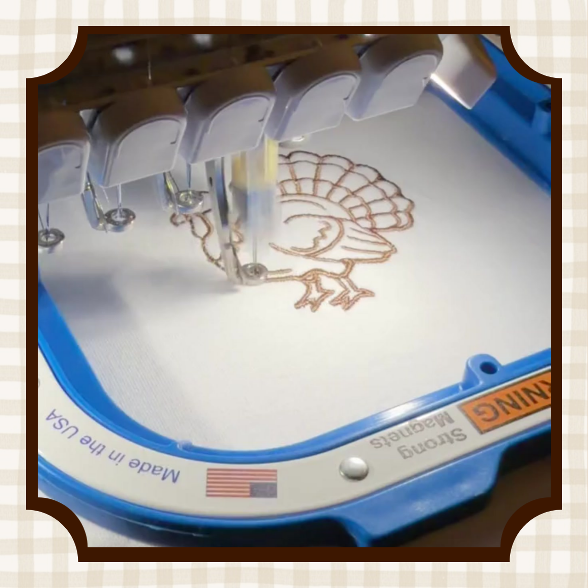 Turkey Embroidery Design