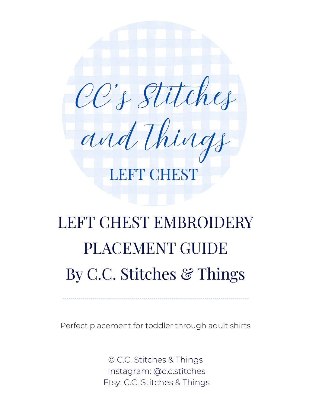 Left Chest Embroidery Placement Guide