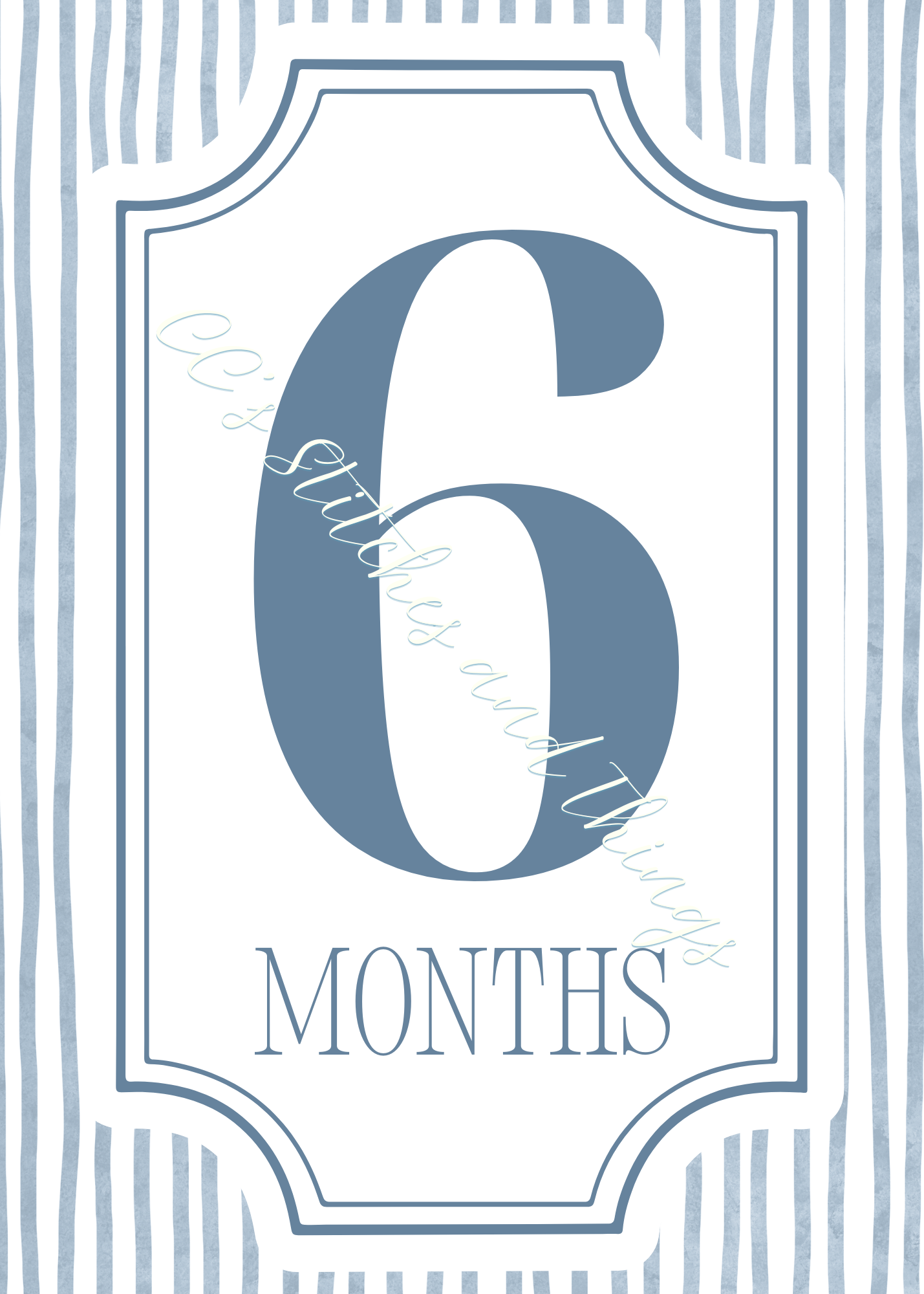 The First Year Collection - Blue Keepsake Milestone Cards