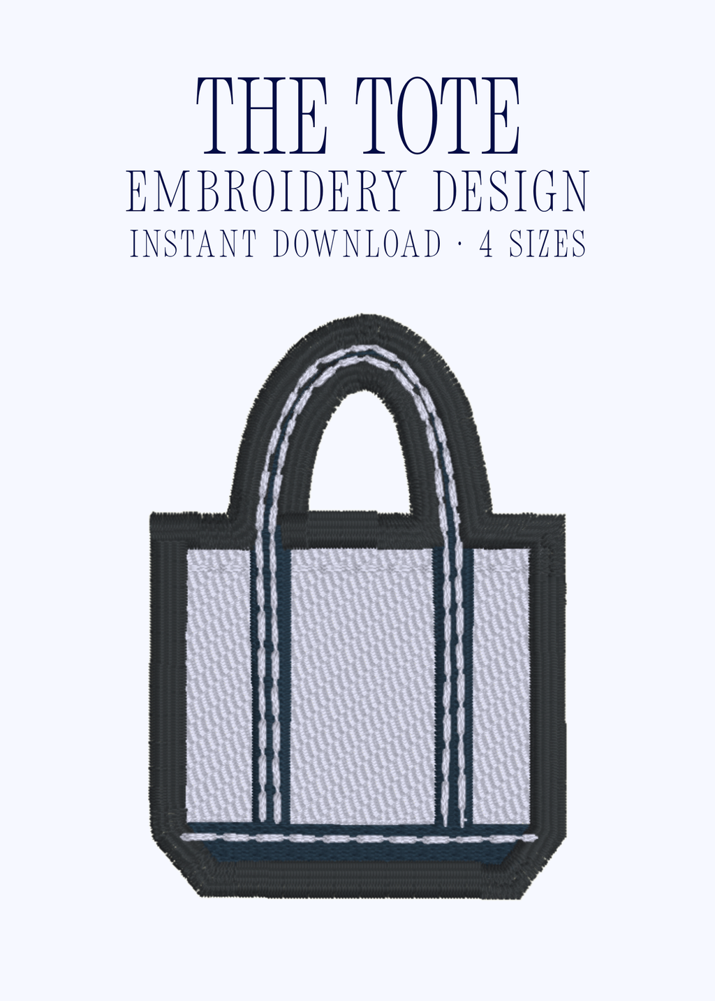 The Tote Embroidery Design