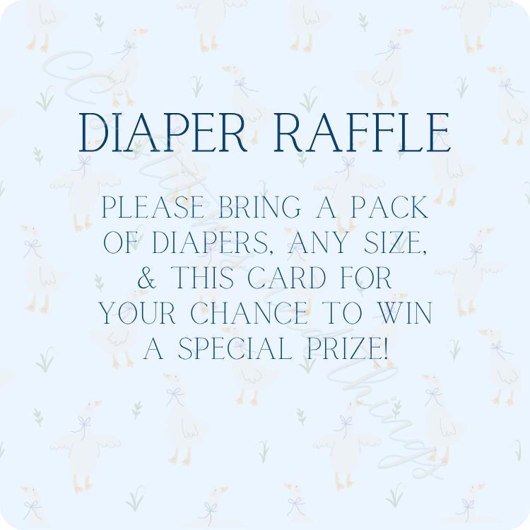One Silly Goose Baby Shower Invitation Suite (Editable Canva Template)