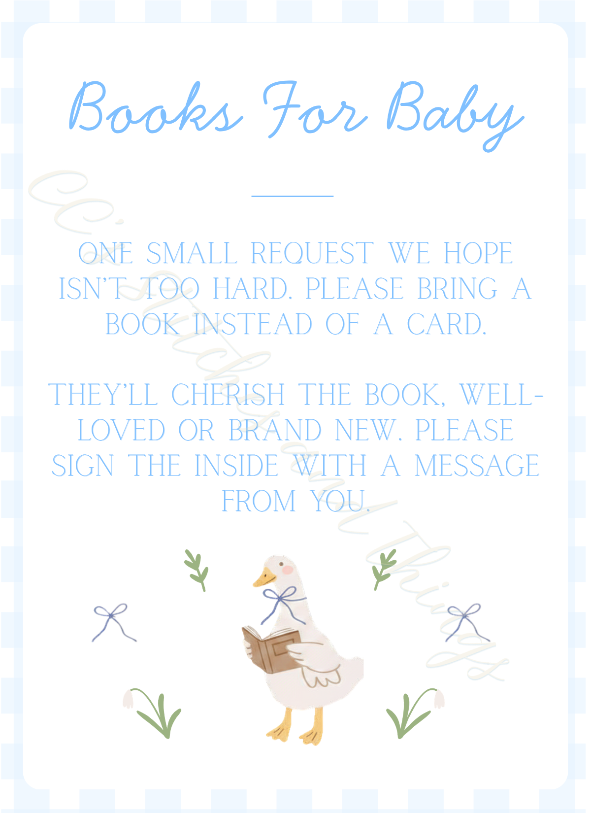 One Silly Goose Baby Shower Invitation Suite (Editable Canva Template)