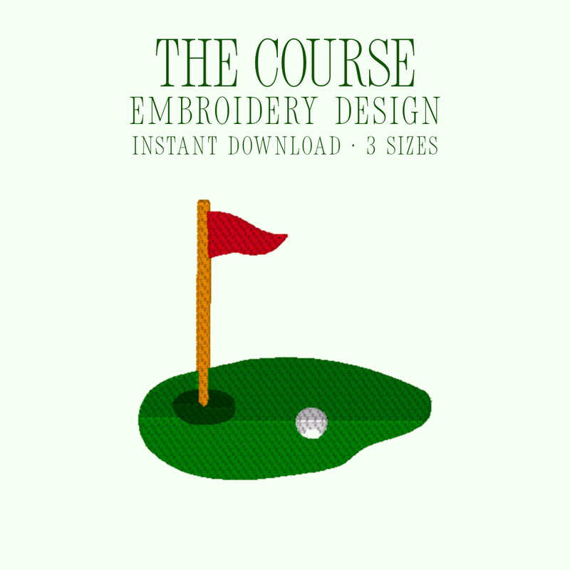 The Course Embroidery Design