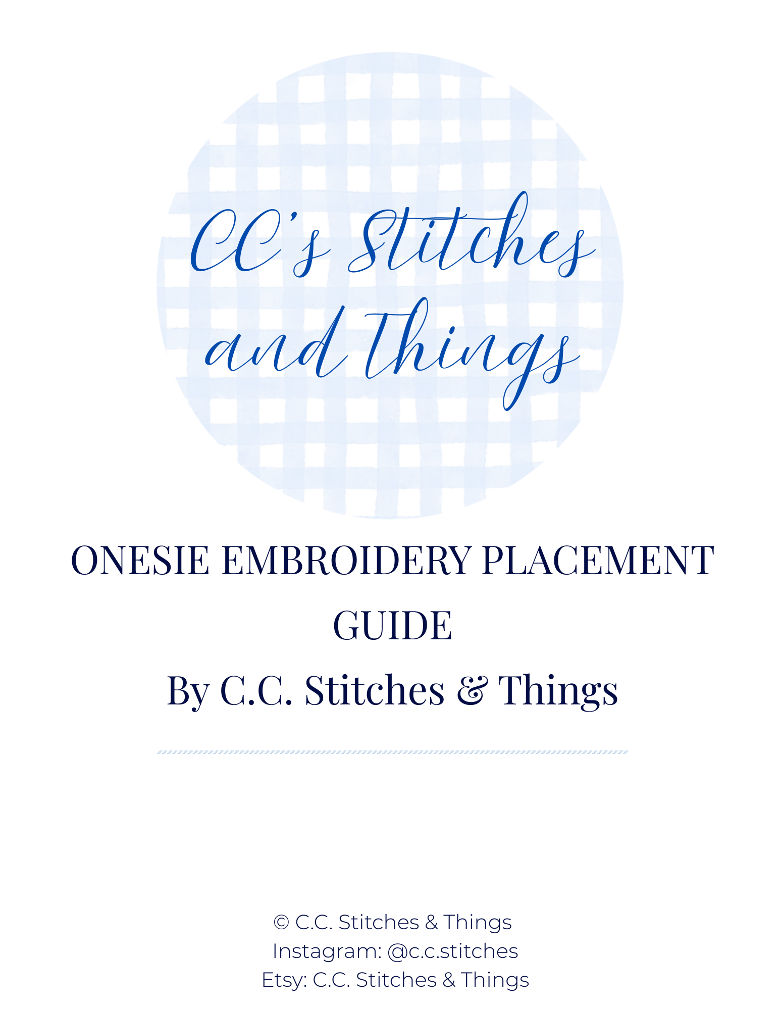 Onesie Embroidery Placement Guide