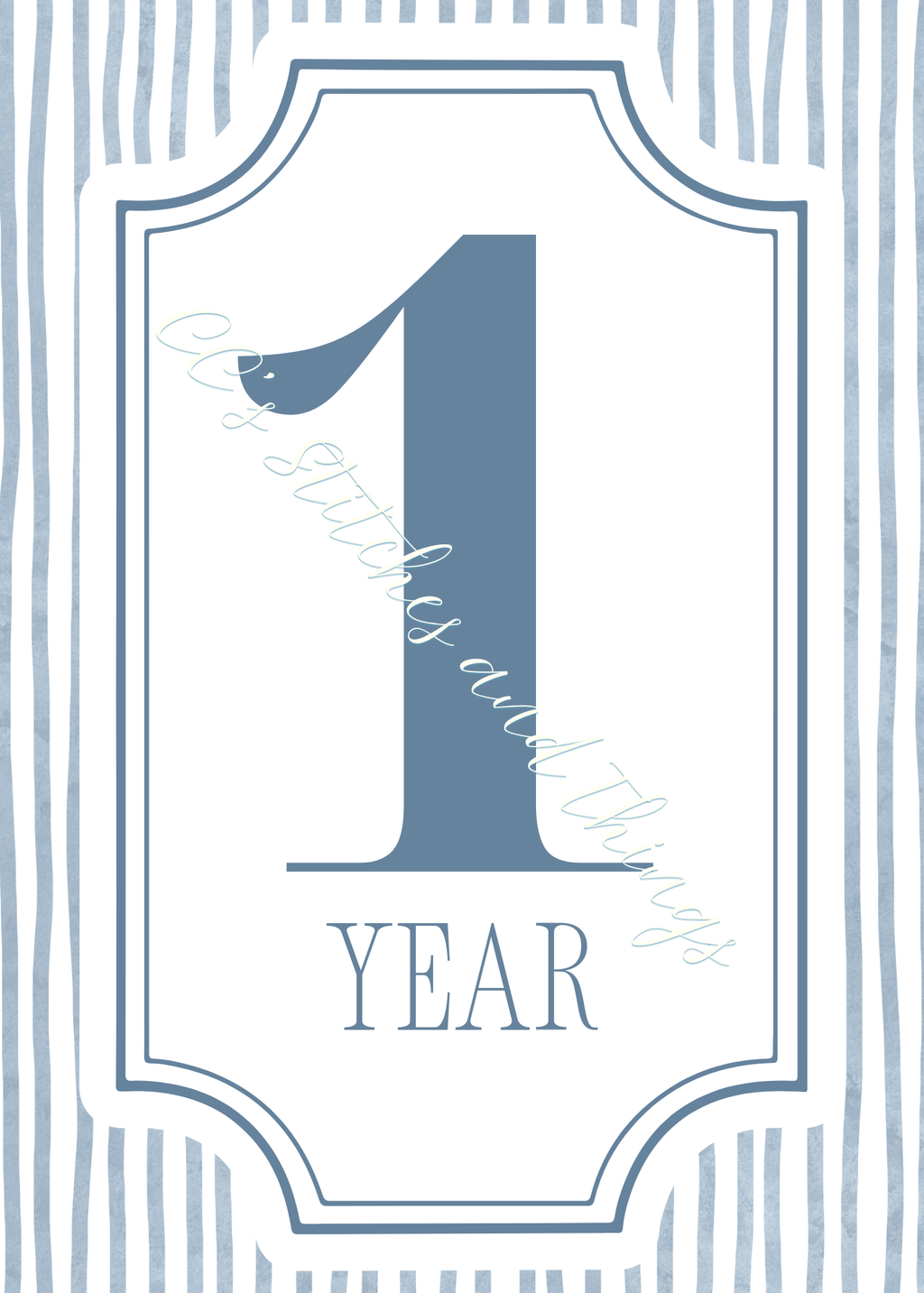 The First Year Collection - Blue Keepsake Milestone Cards