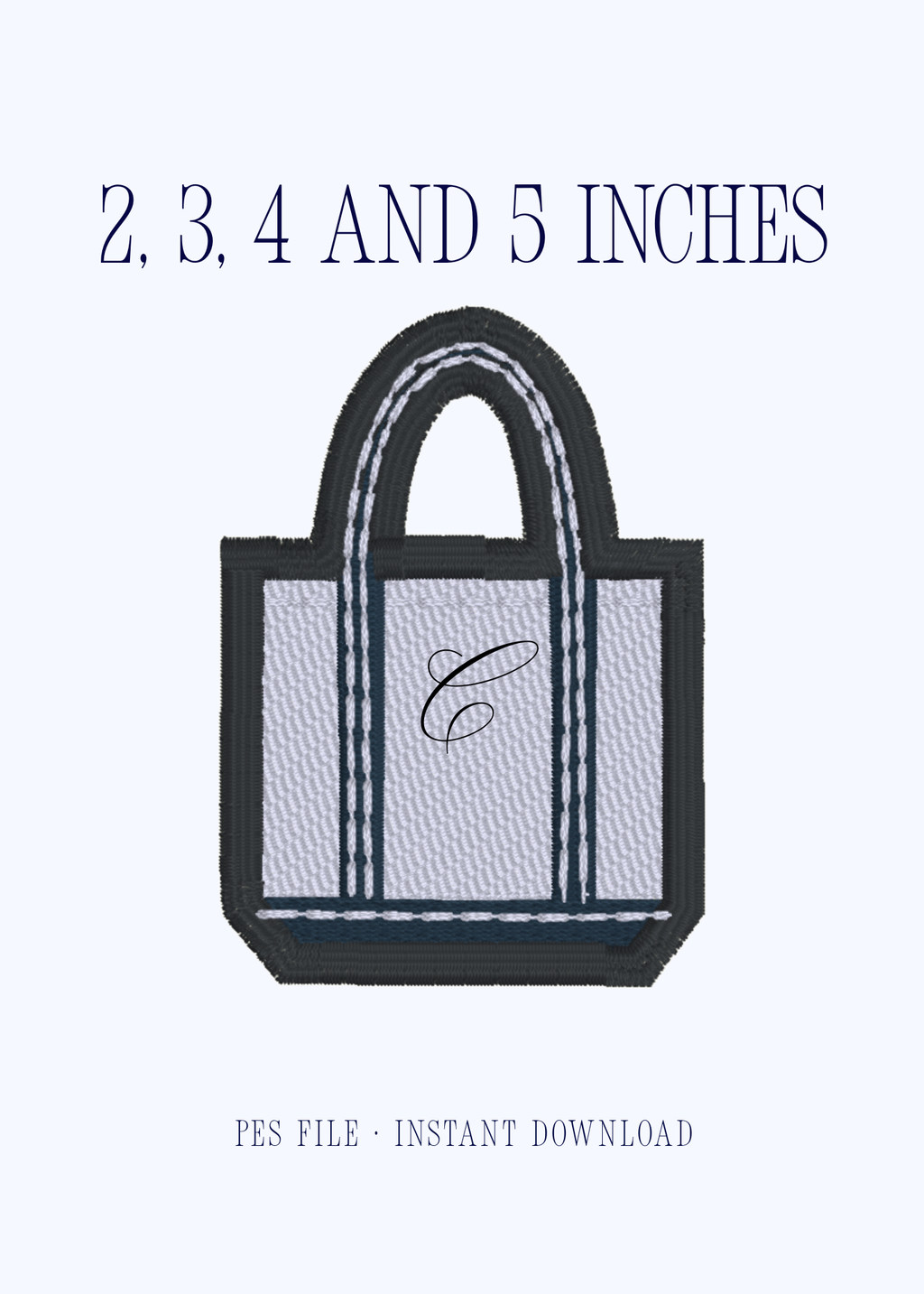 The Tote Embroidery Design