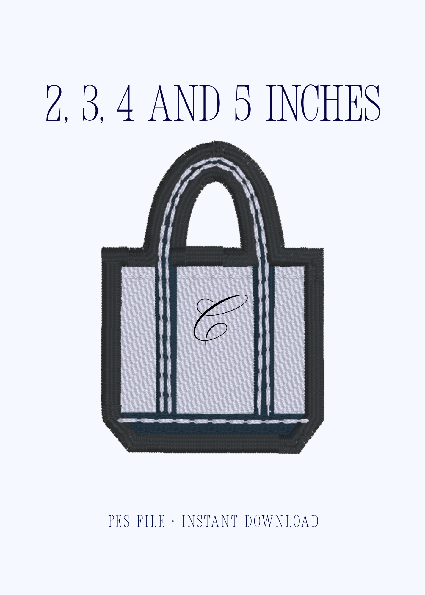 The Tote Embroidery Design