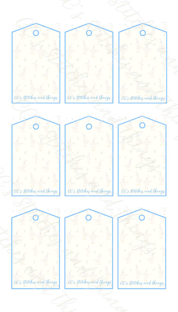 One Silly Goose Baby Shower Invitation Suite (Editable Canva Template)