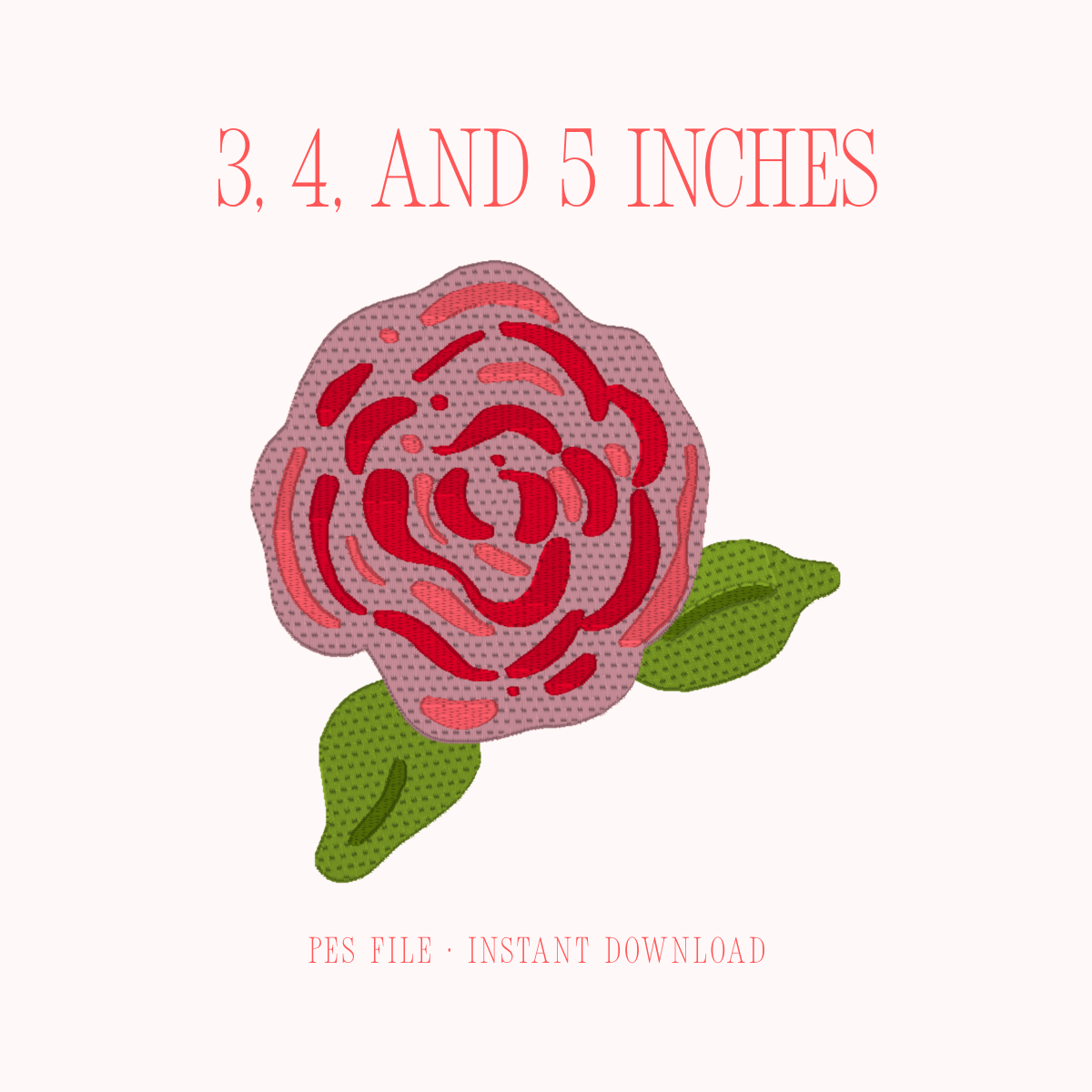 Peony Bloom Embroidery Design