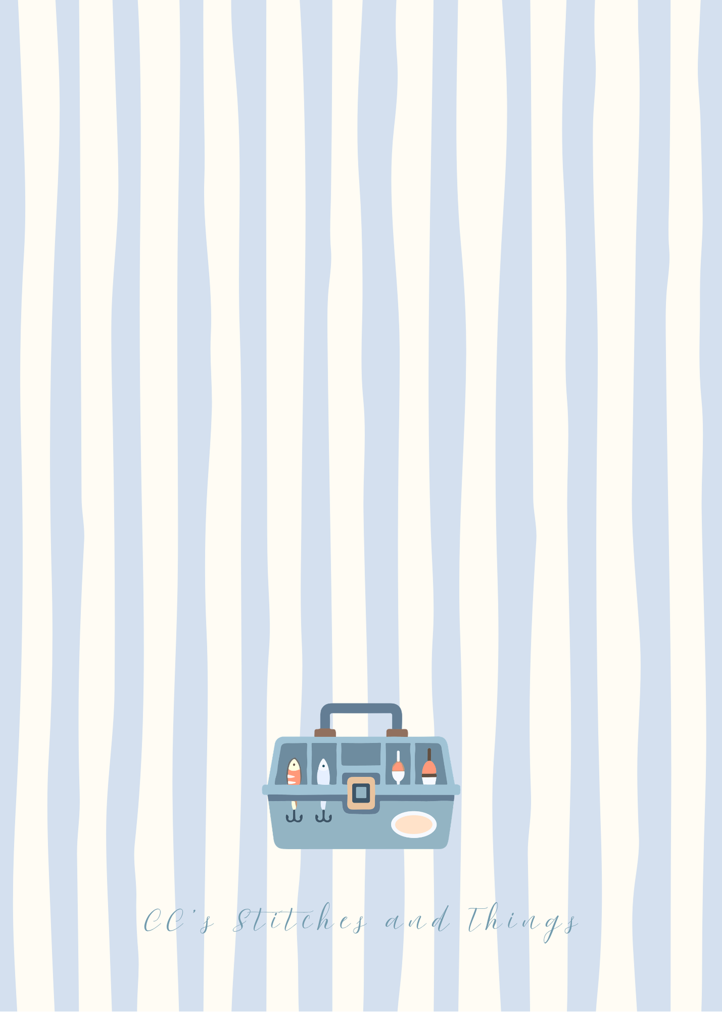 Fish Birthday Invitation Suite (Editable Canva Template)