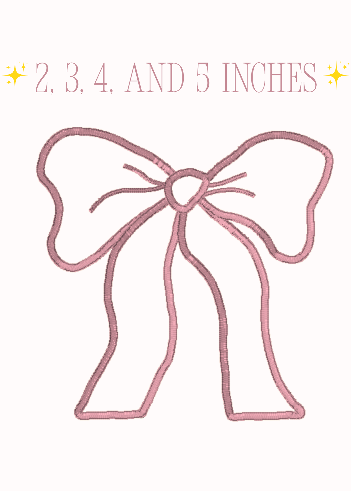 Bow Appliqué Embroidery File