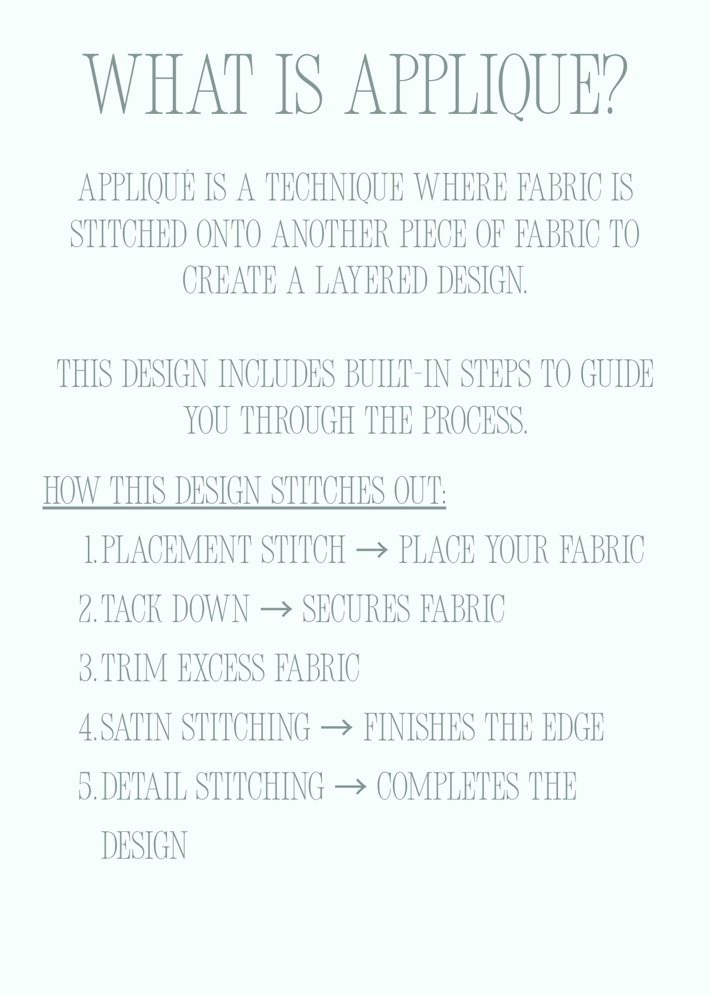 Handprint Bunny Keepsake Appliqué