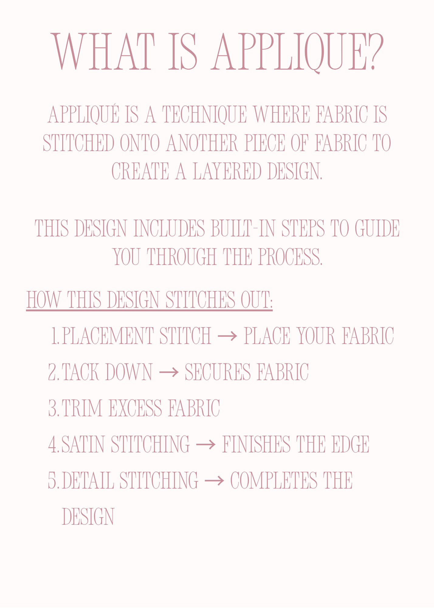 Bow Appliqué Embroidery File