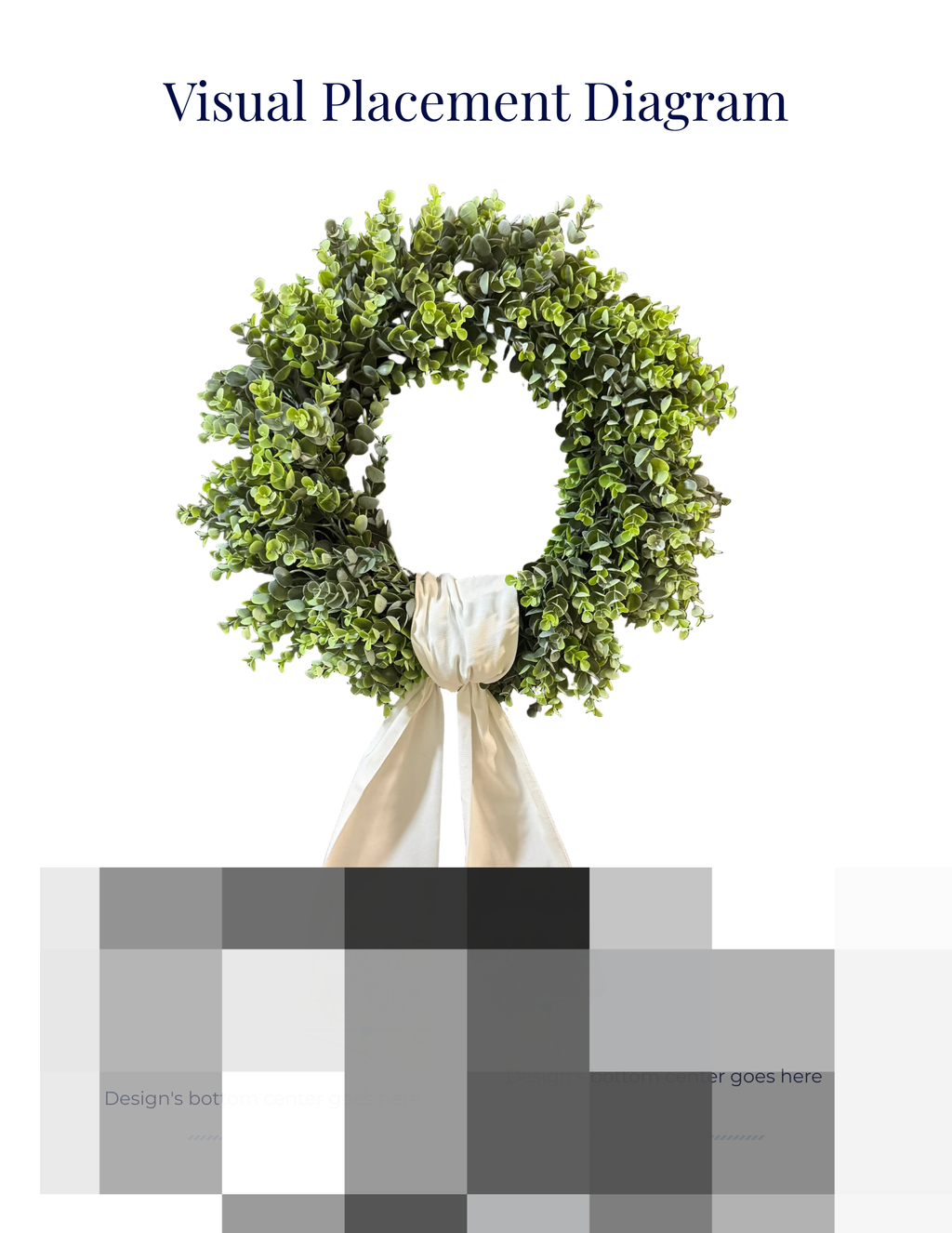 Wreath Sash Embroidery Placement Guide