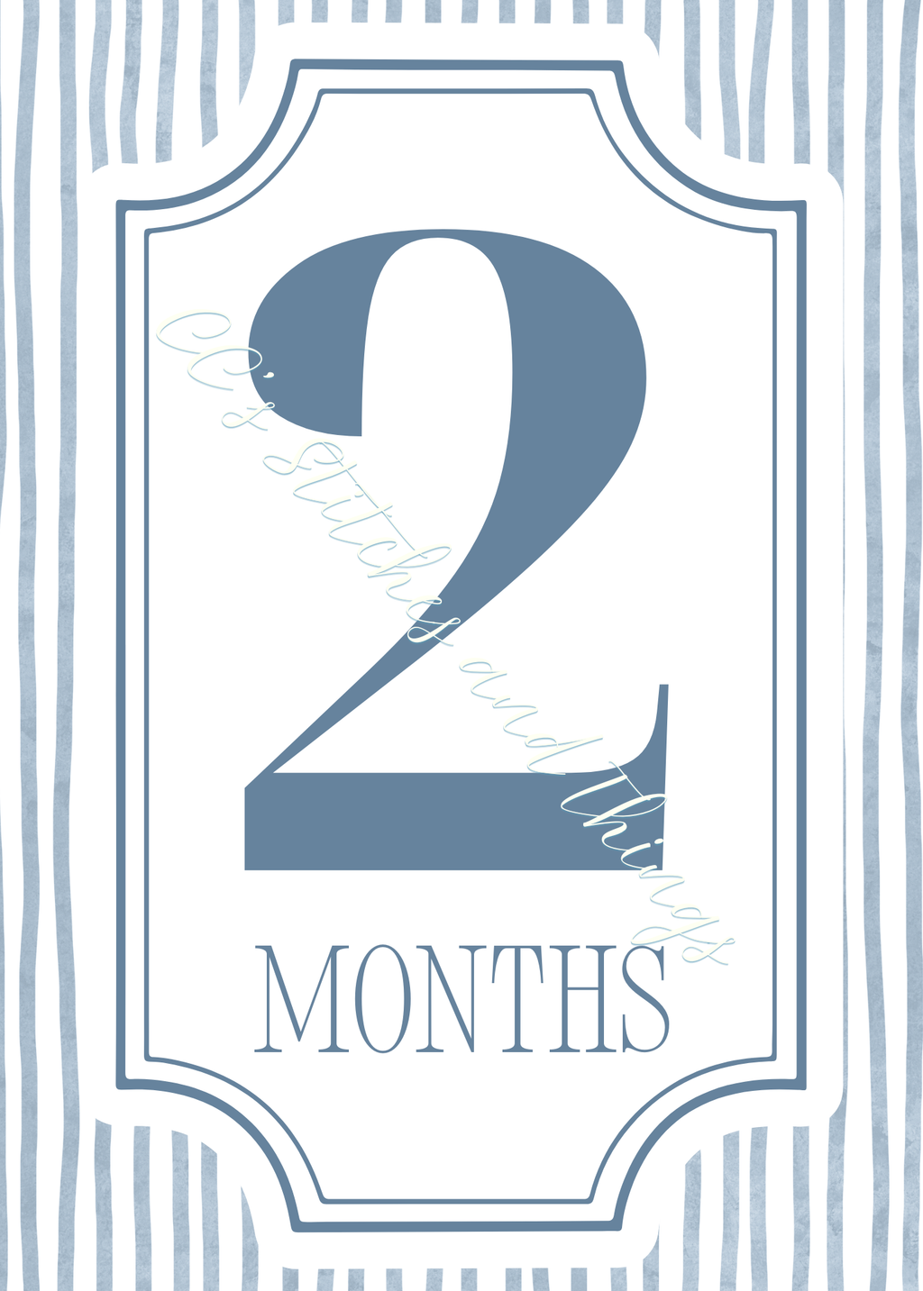 The First Year Collection - Blue Keepsake Milestone Cards