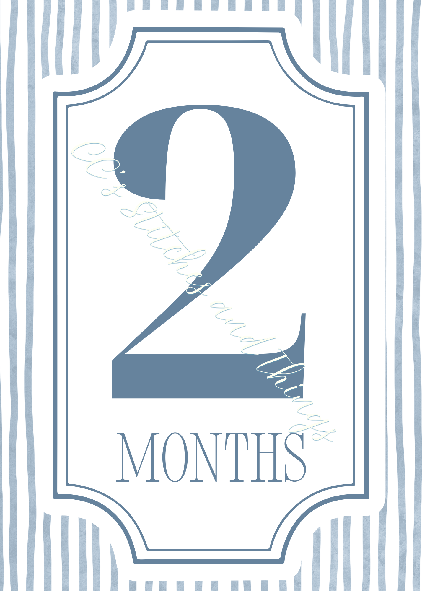 The First Year Collection - Blue Keepsake Milestone Cards