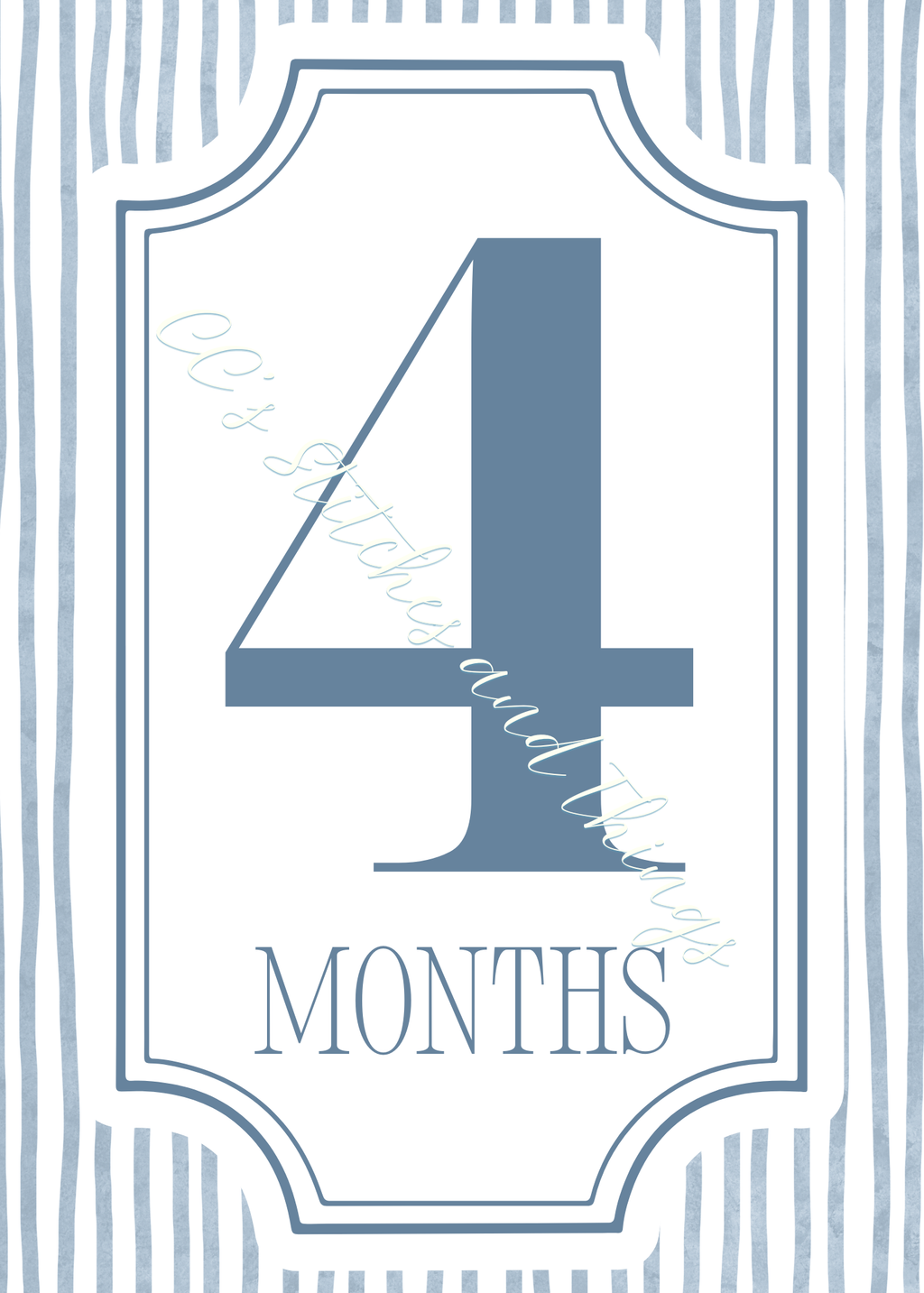 The First Year Collection - Blue Keepsake Milestone Cards