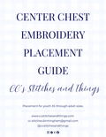 Center Chest Embroidery Placement Guide