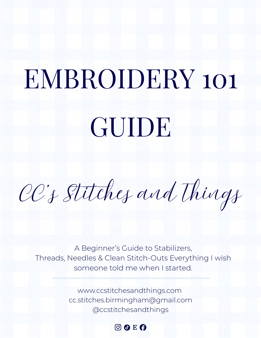 Embroidery 101 Guide