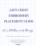 Left Chest Embroidery Placement Guide