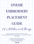 Onesie Embroidery Placement Guide