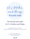 Wreath Sash Embroidery Placement Guide