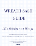 Wreath Sash Embroidery Placement Guide