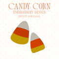 Candy Corn Embroidery Design