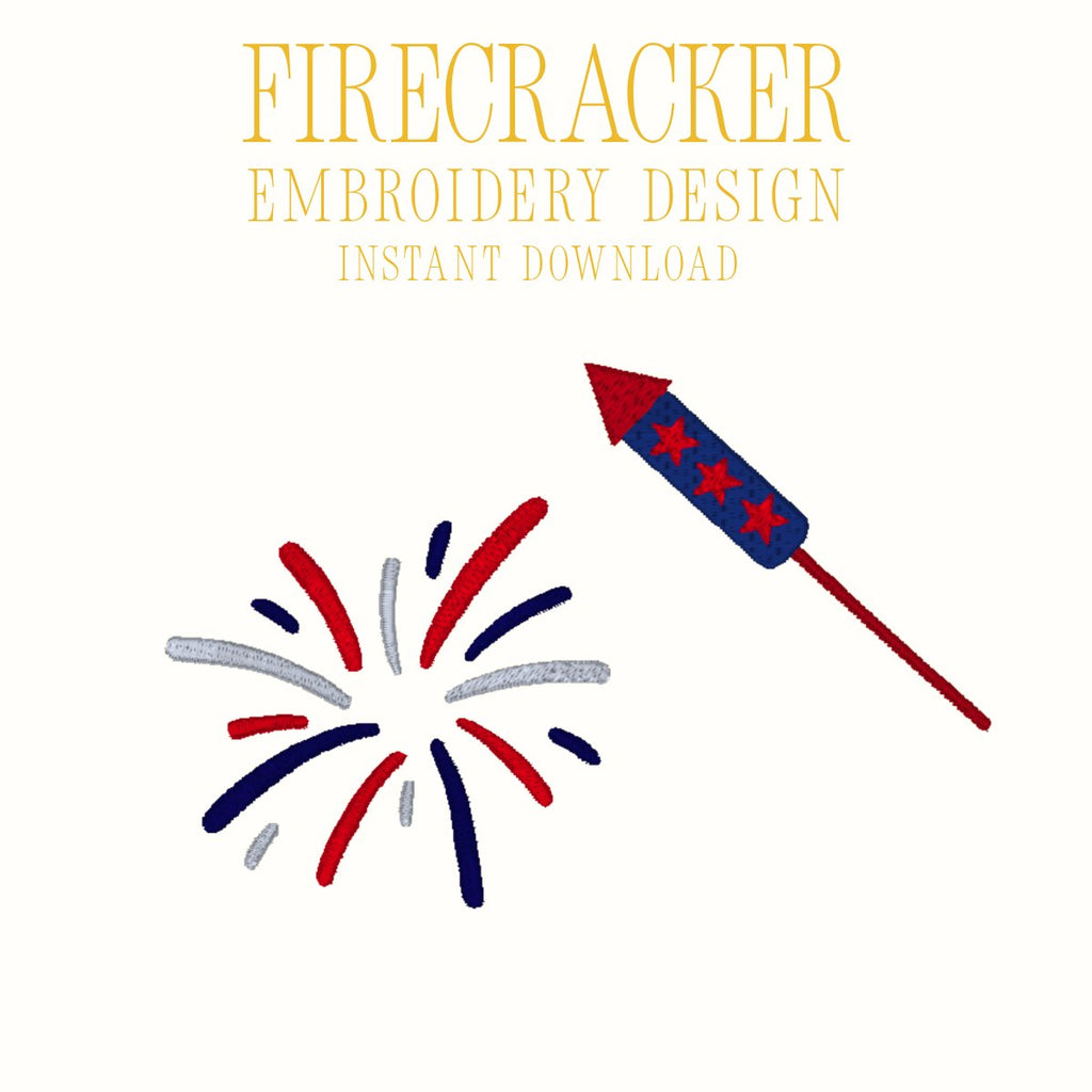 Firecracker Embroidery Design