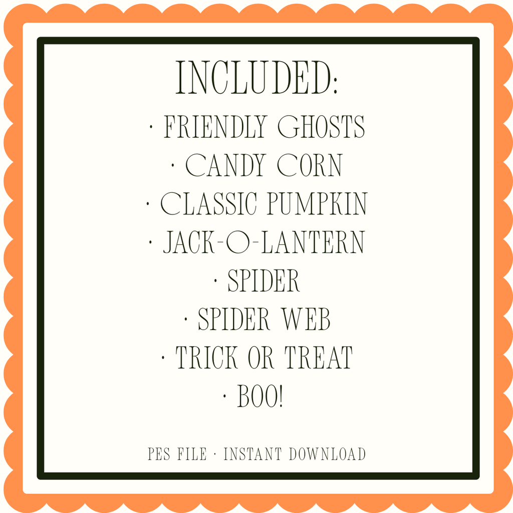 Halloween Design Bundle - Included Designs