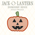 Jack-O-Lantern Embroidery Design