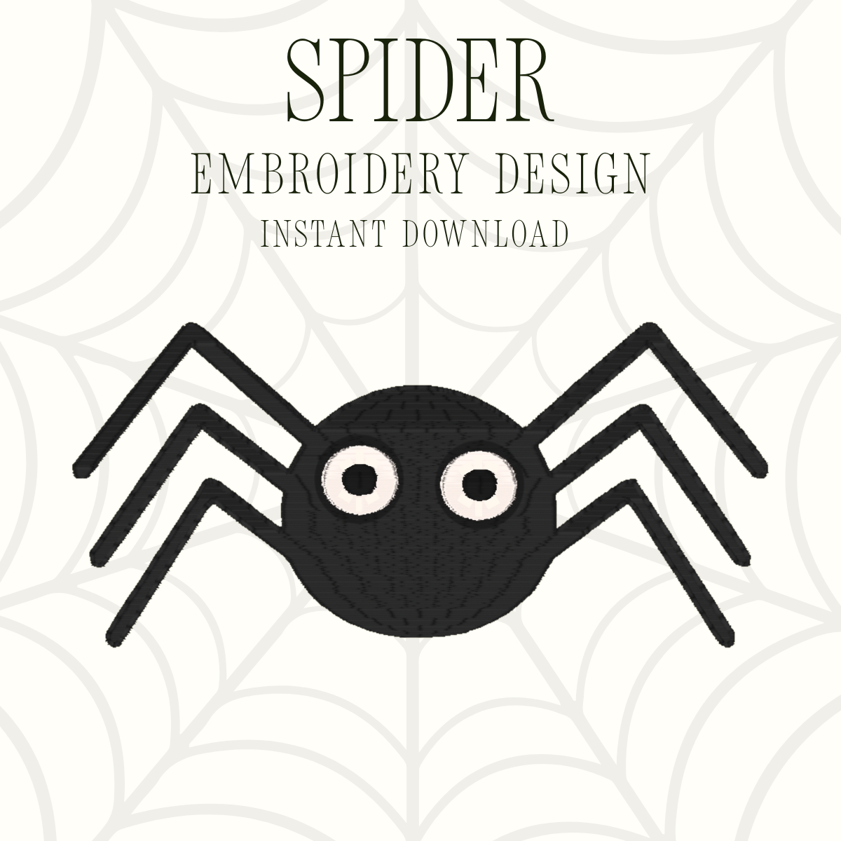 Spider Embroidery Design