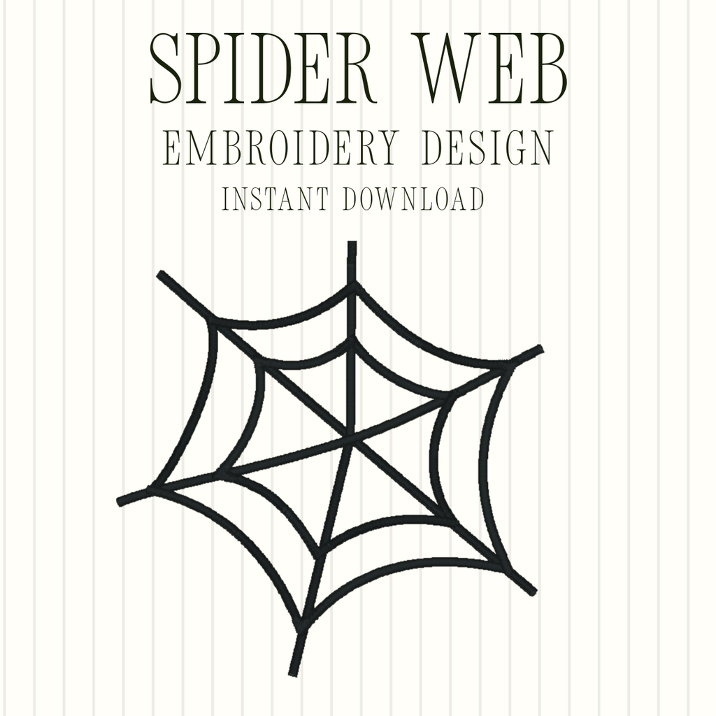 Spider Web Embroidery Design