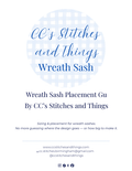 Wreath Sash Embroidery Placement Guide cover
